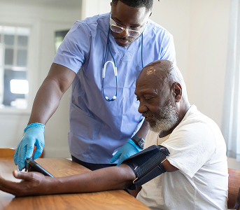 Patient participating in a clinical trial.